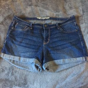 Old Navy Dark Wash Boyfriend Shorts